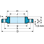Slip-on flanges 150 lbs