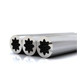 Finned and smooth ethylene furnace tubes